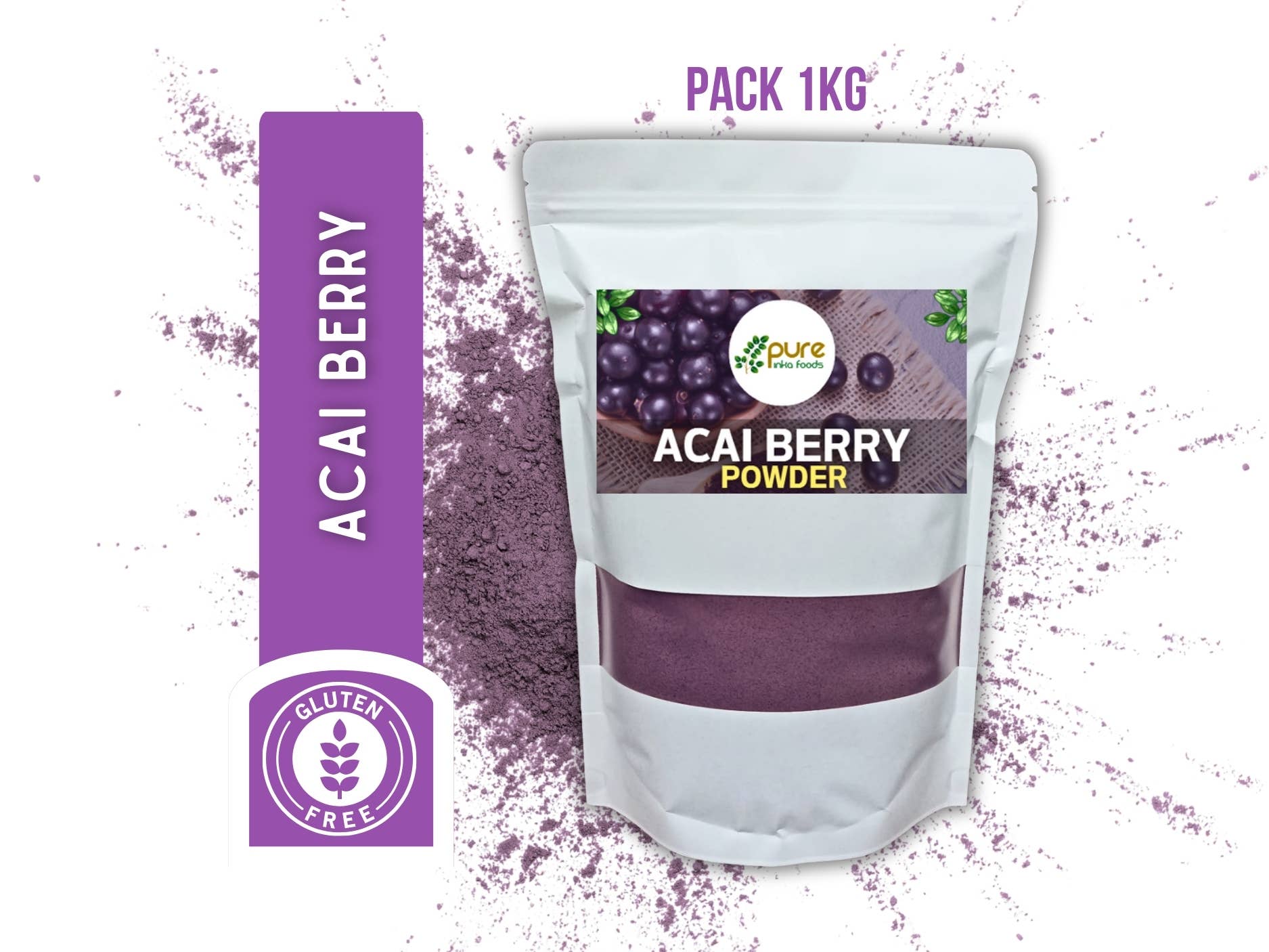 Pure Inka Foods - Wholesale Protein/superfood powder - Acai Berry Fruit Powder | Amazon Superfood