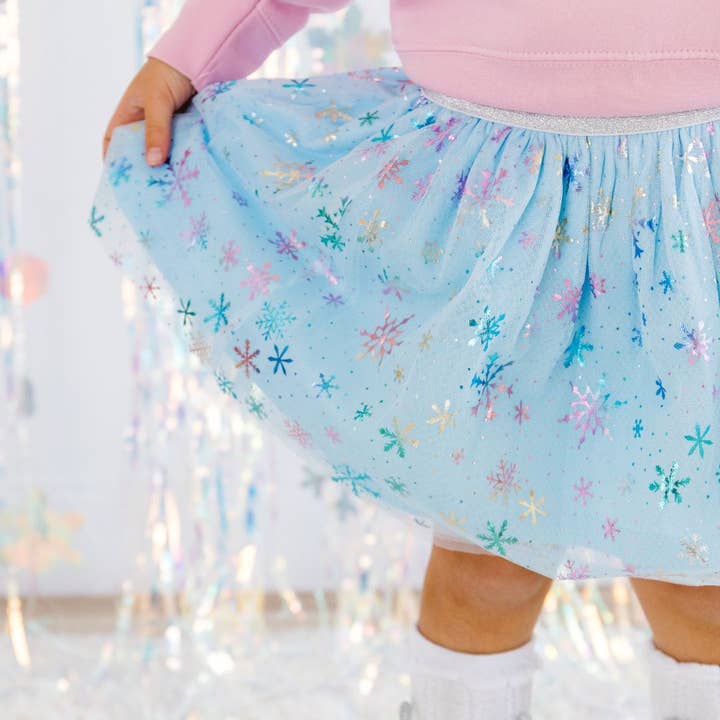 Sweet Wink - Wholesale Tutu - Kids - Snow Princess Iridescent Tutu - Kids Dress Up Skirt - Winter