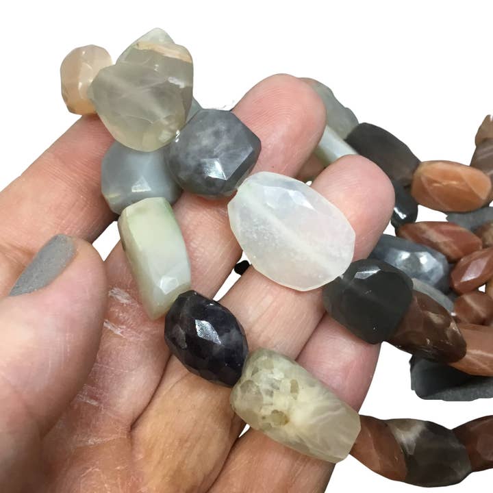 Only Beads - Wholesale Beads - Mixed Moonstone Chunky Beads-20mm3