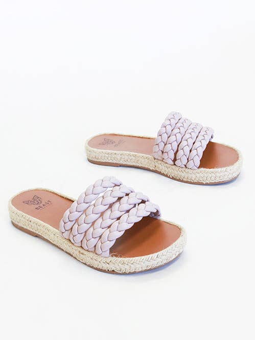 MELANIE-06 Flettede Espadrilles med Slid for engroshandel hos BEAST FASHION