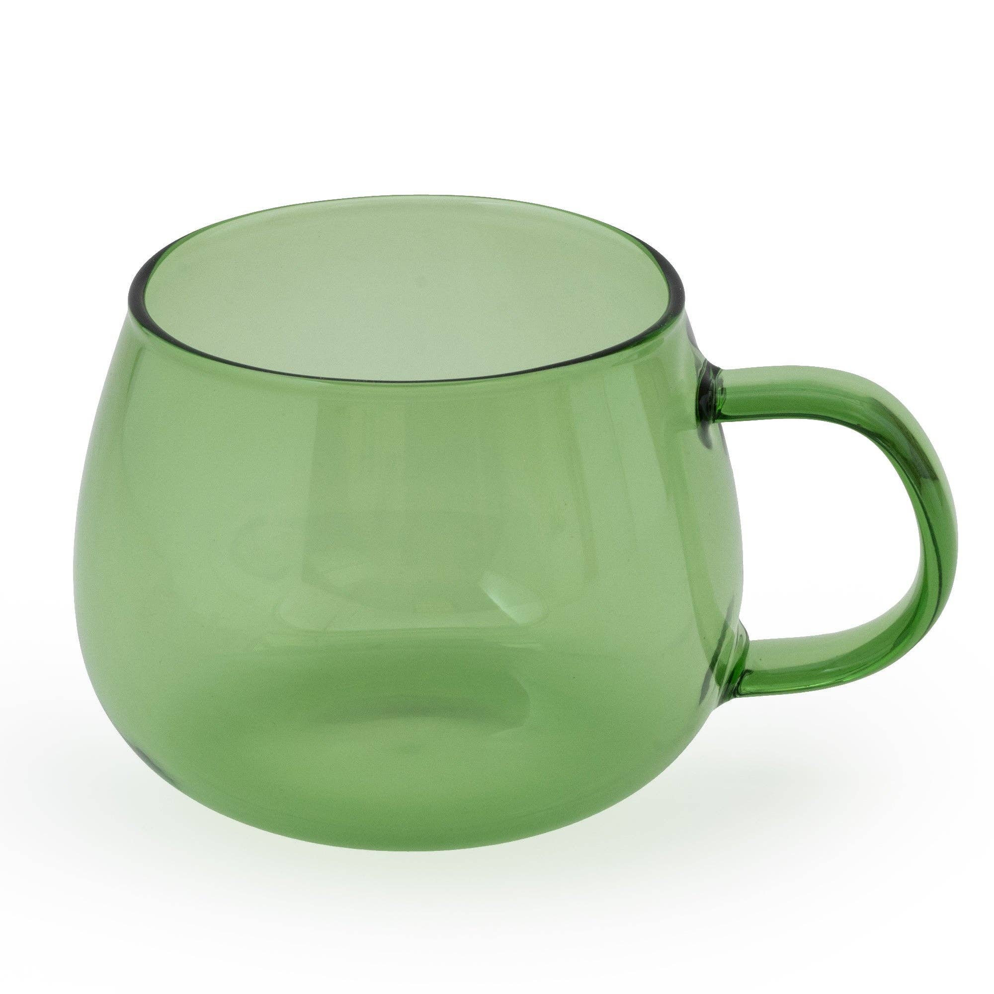 Candlelight Products Ltd - Wholesale Coffee Mug - Glass Mug - Green 6PK1