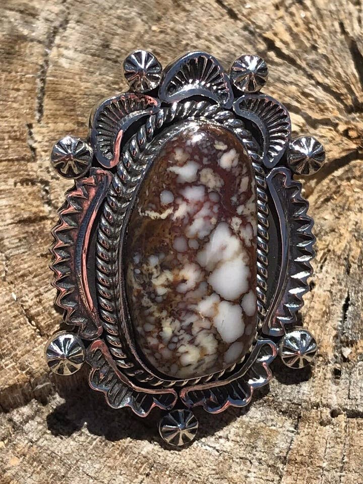 Handcrafted Sterling Silver Wild Horse Ring Sz 5.5 for wholesale by Nizhonitradersllc