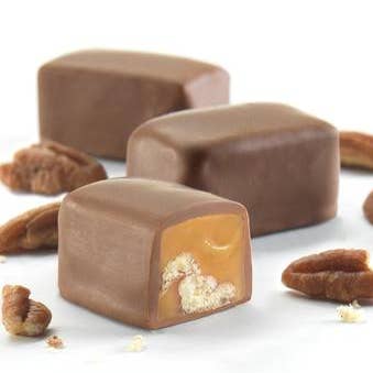 Caramels aux pacanes enrobés de chocolat de 4,2 oz pour la vente par Heavenly Caramels