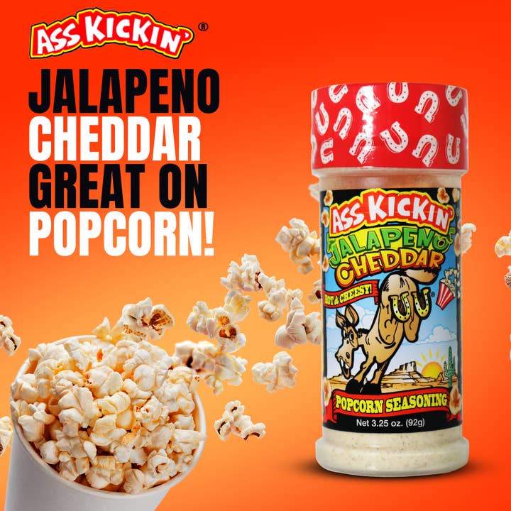 Southwest Specialty Food - Wholesale Dried Spice Mix - Ass Kickin’ Jalapeno Cheddar Popcorn Seasoning