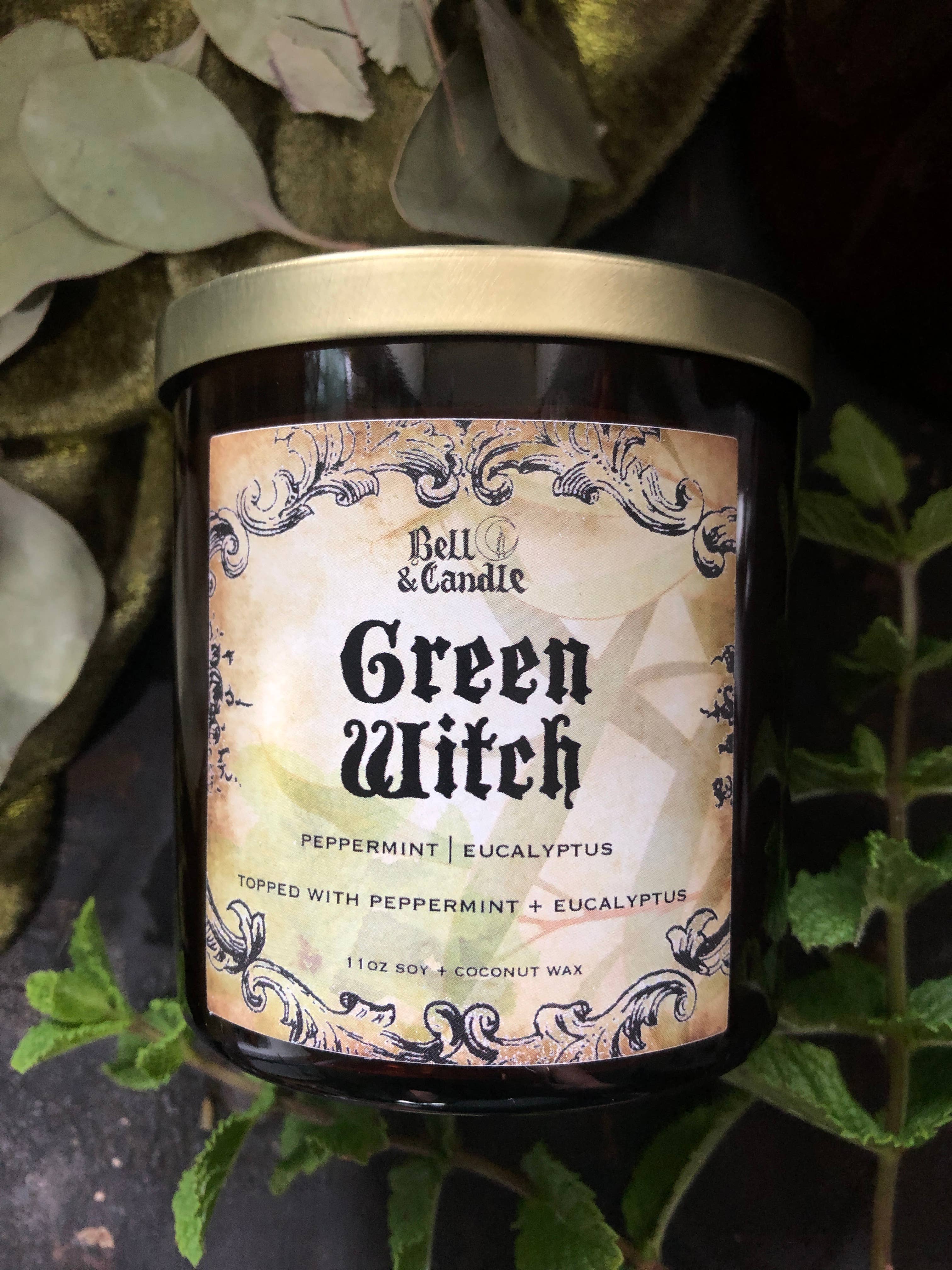 Bell & Candle - Wholesale Pot/gevulde kaars - Groene heksenkaars1