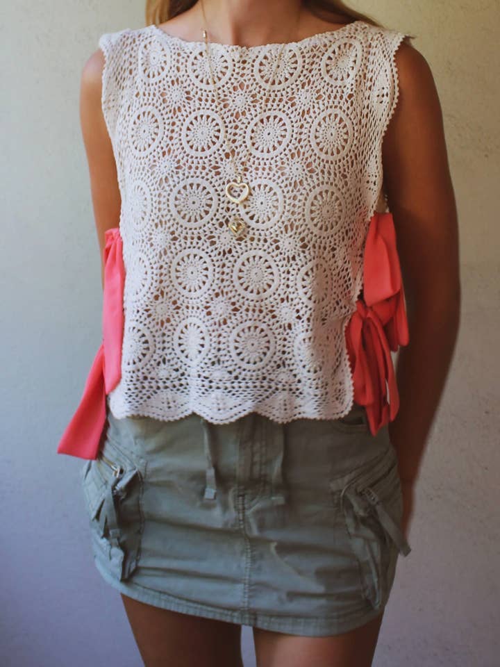 Soleil et Amis - Wholesale Blouse - Women's - the Florence top - Handmade Upcycled Tank top9