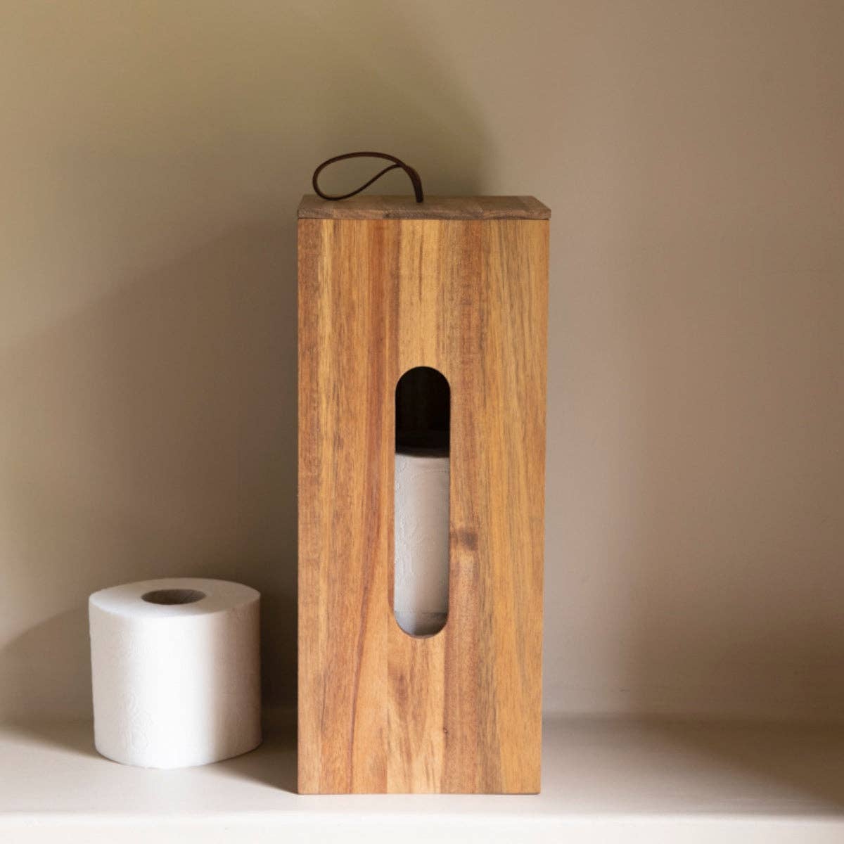 Andrea House - Wholesale Toilet Paper Holder - Wooden toilet paper roll holder for refills0