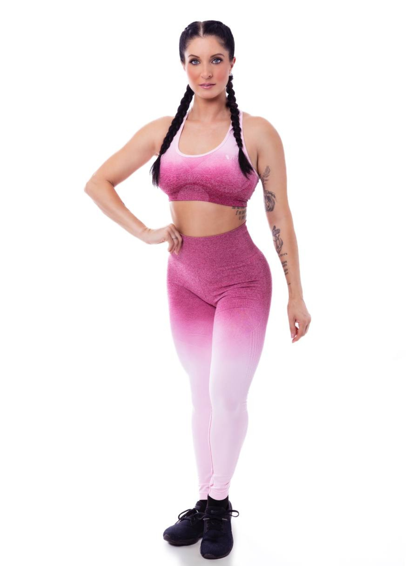 The Fit Traveler Collection - Vente Legging de sport/d'intérieur – femme - Legging ombré à l'hibiscus0