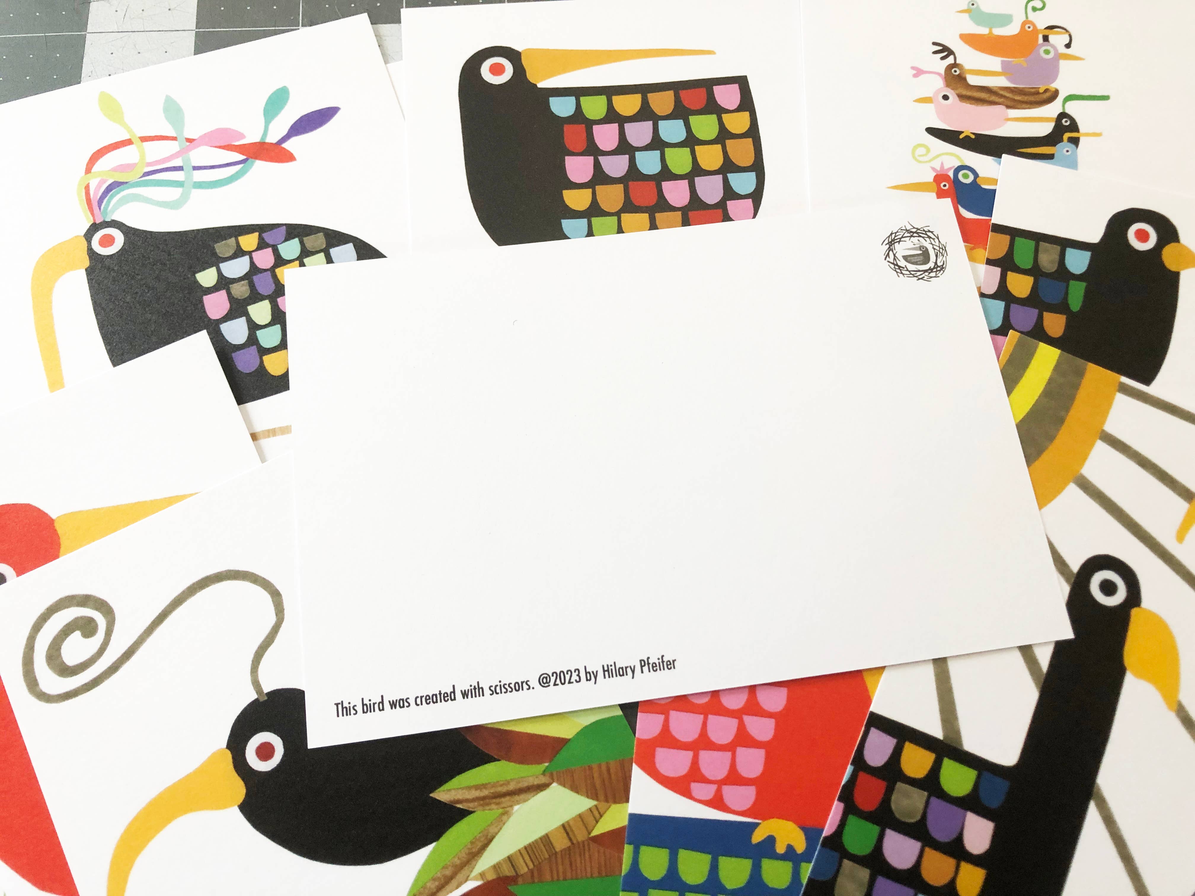 Bunny with a Toolbelt - Wholesale Postcard - Bird on a Rainbow Postcard2