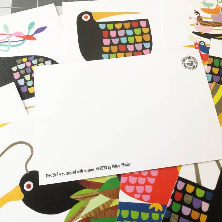 Bunny with a Toolbelt - Wholesale Postcard - Bird on a Rainbow Postcard2