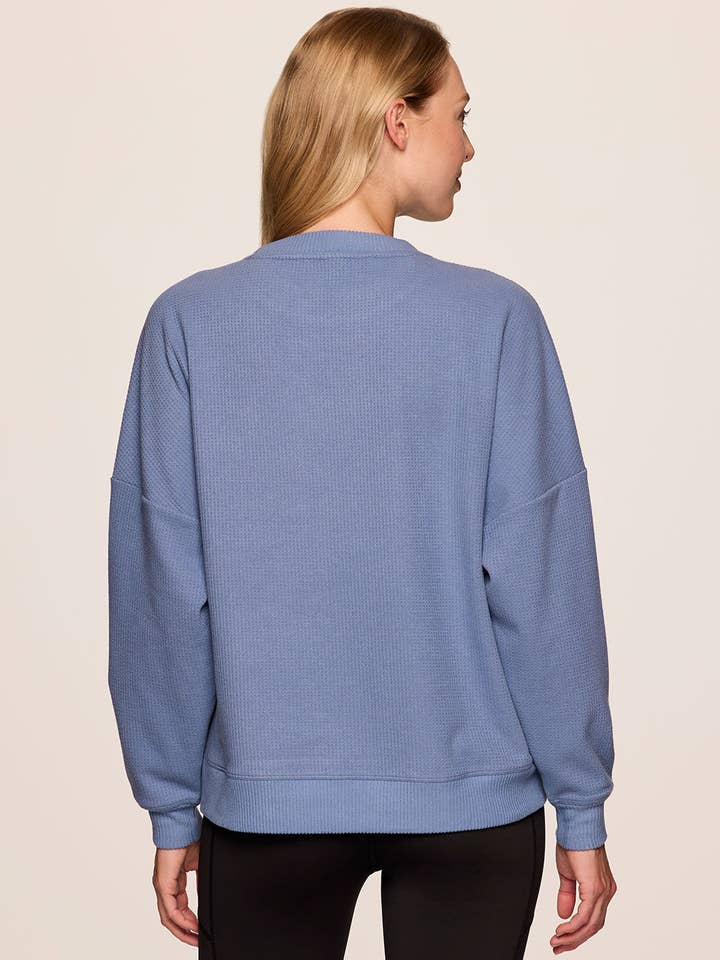 RBX Active - Wholesale Sweatshirt - Women's - Off Days Relaxed Waffle Knit Sweatshirt10