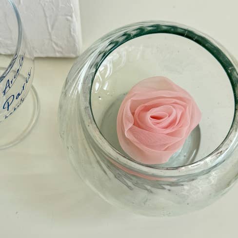 MOND HAUS - Wholesale Phone Grip - Caliana Phone Grip | Sheer Satin Organza Fabric Rose Charm5