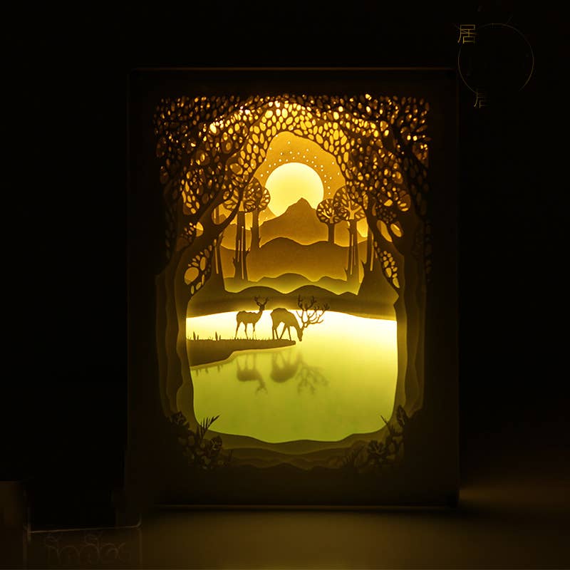 Amaranta Designs - Vente Veilleuse - Enfant et bébé - Lumière Nocturne du Lac Deer0