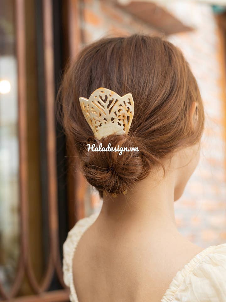 Spansk Mantilla jugendstil hårkam for engroshandel hos Hala Design