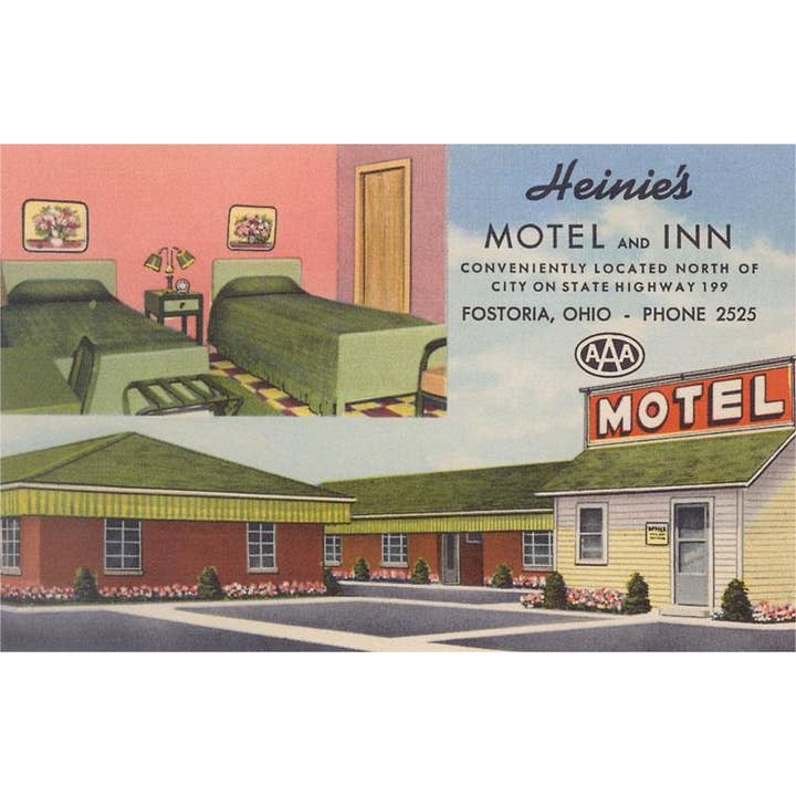 Found Image Press - Wholesale Sticker - Sticker VM-161 Heinie's Motel, Fostoria