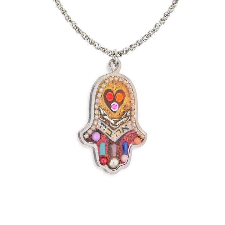 Seeka Golden Hamsa necklace for wholesale by Seeka Jewelry and Judaica