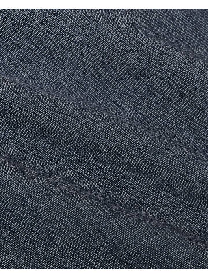 True Classic - Wholesale Button Down Shirt - Men's - Medium Indigo Wash Long Sleeve Chambray Shirt8