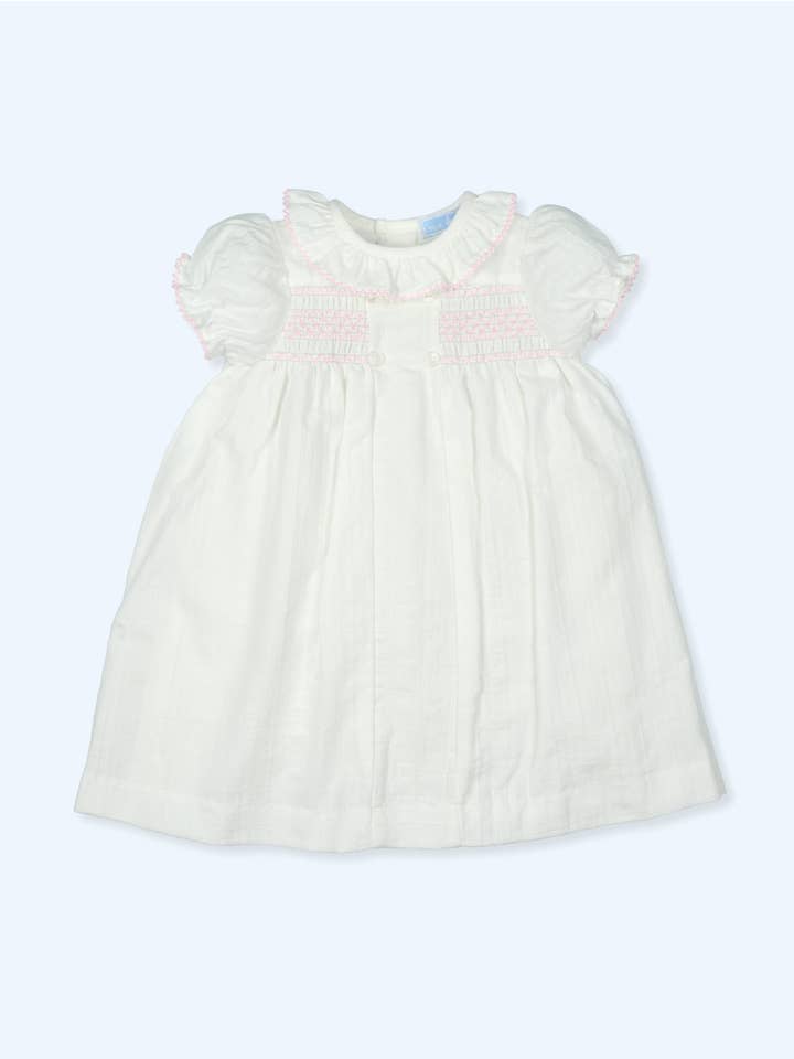 Raw Smock dress with lace on the collar and sleeves SPECIALLY for wholesale on Faire