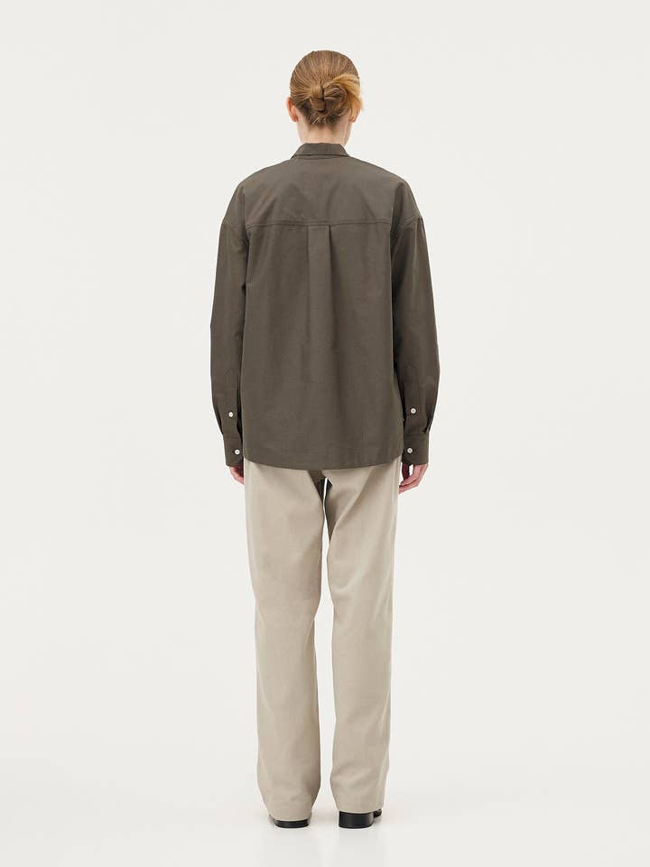 NOYOCO - Wholesale Button Down Shirt - Men's - Bora Khaki Shirt9