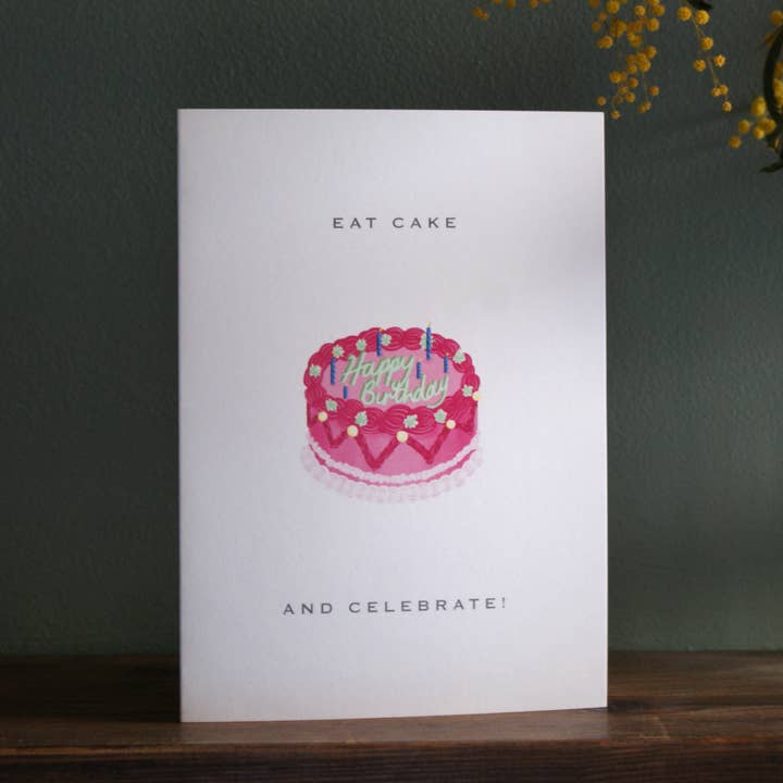 Lambeth födelsedagstårta kort för wholesale av Alex Hinton Design