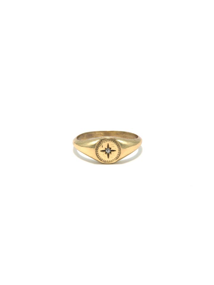 North Star Brass Ring for wholesale by Fair Anita