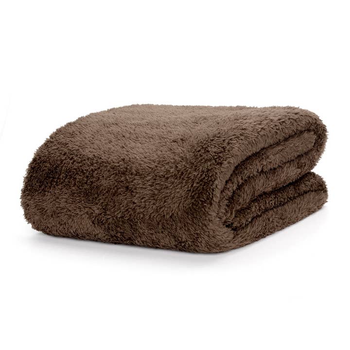 Wholesale Gifts Tomorrow – wholesale Throw blanket – Snug Rug Luxury Sherpa Fleece Sofa Throw Blanket Chocolate4