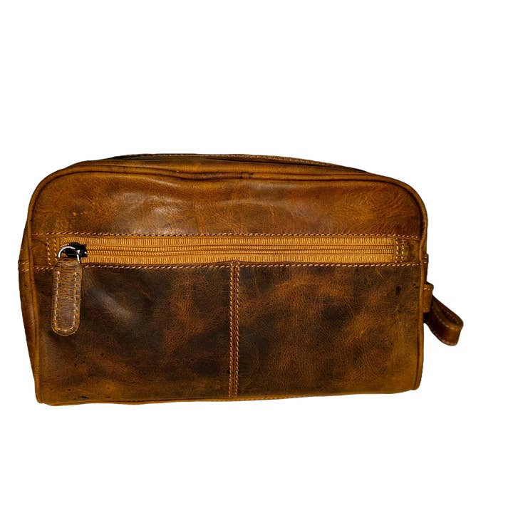 Greenwood Leather – wholesale Toiletry bag – Unisex – Leather Banff Toiletry Bag4