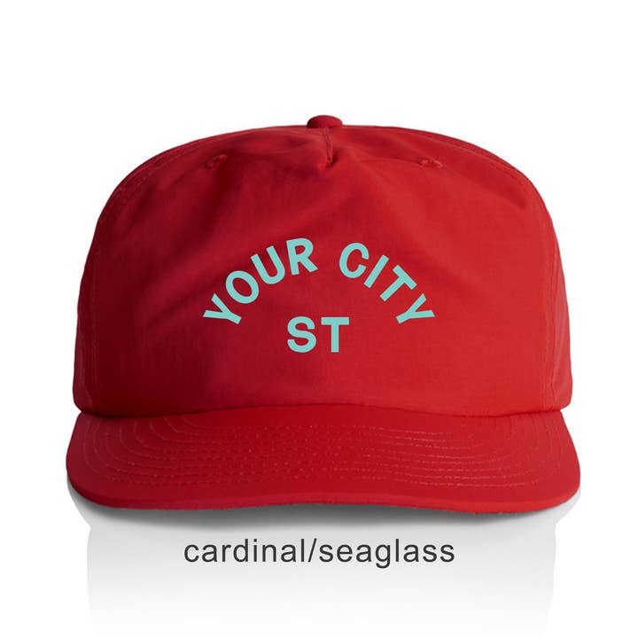 Endless August Supply Co. - Vente Casquette à visière plate – unisexe - Chapeau en nylon personnalisé Arch City | Chapeau avec nom | Chapeau de ville8