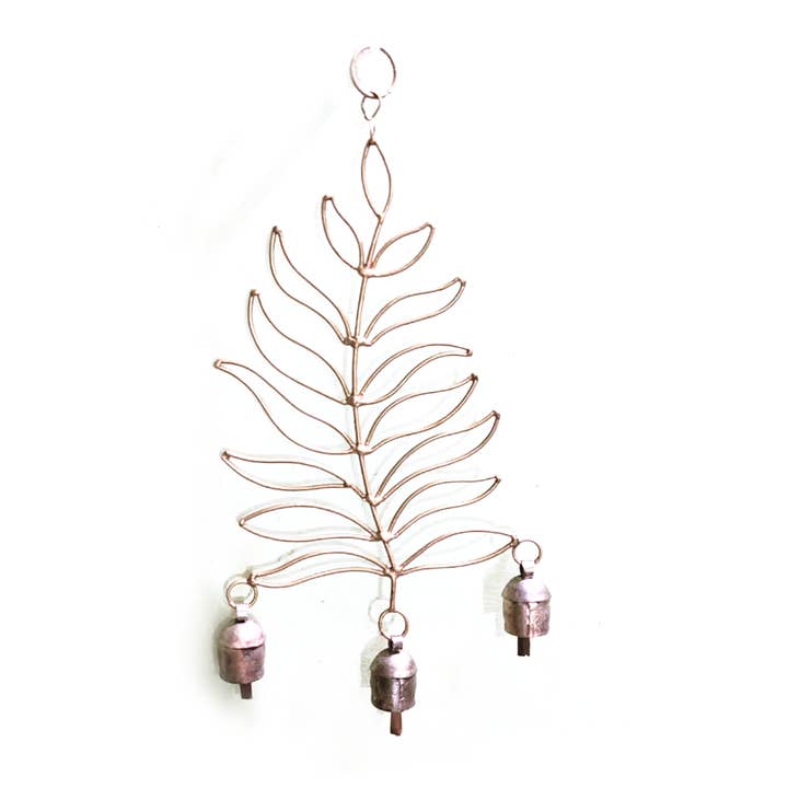 Golden Fern Chime for wholesale by Mira Fair Trade