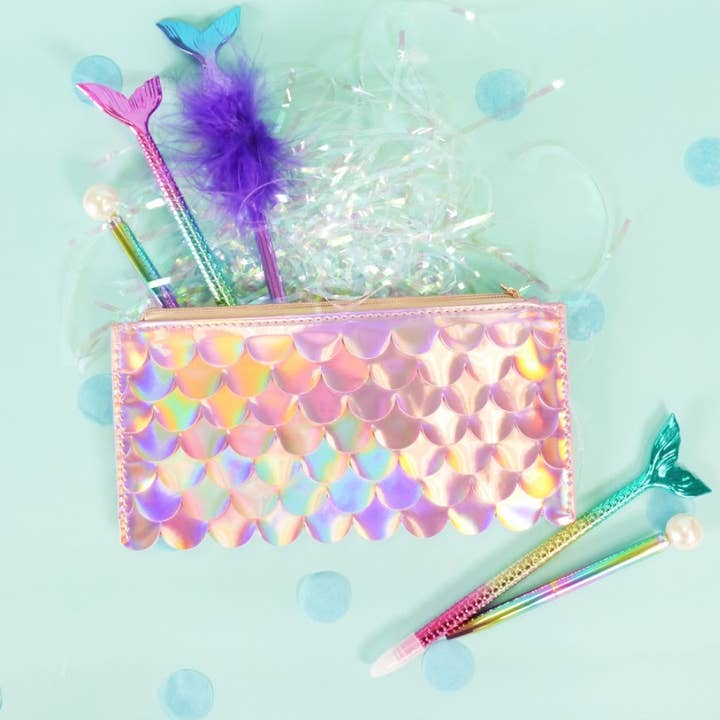 Bewaltz - Wholesale Pen - Feather Boa Mermaid Tail Pen Set (30CT)5