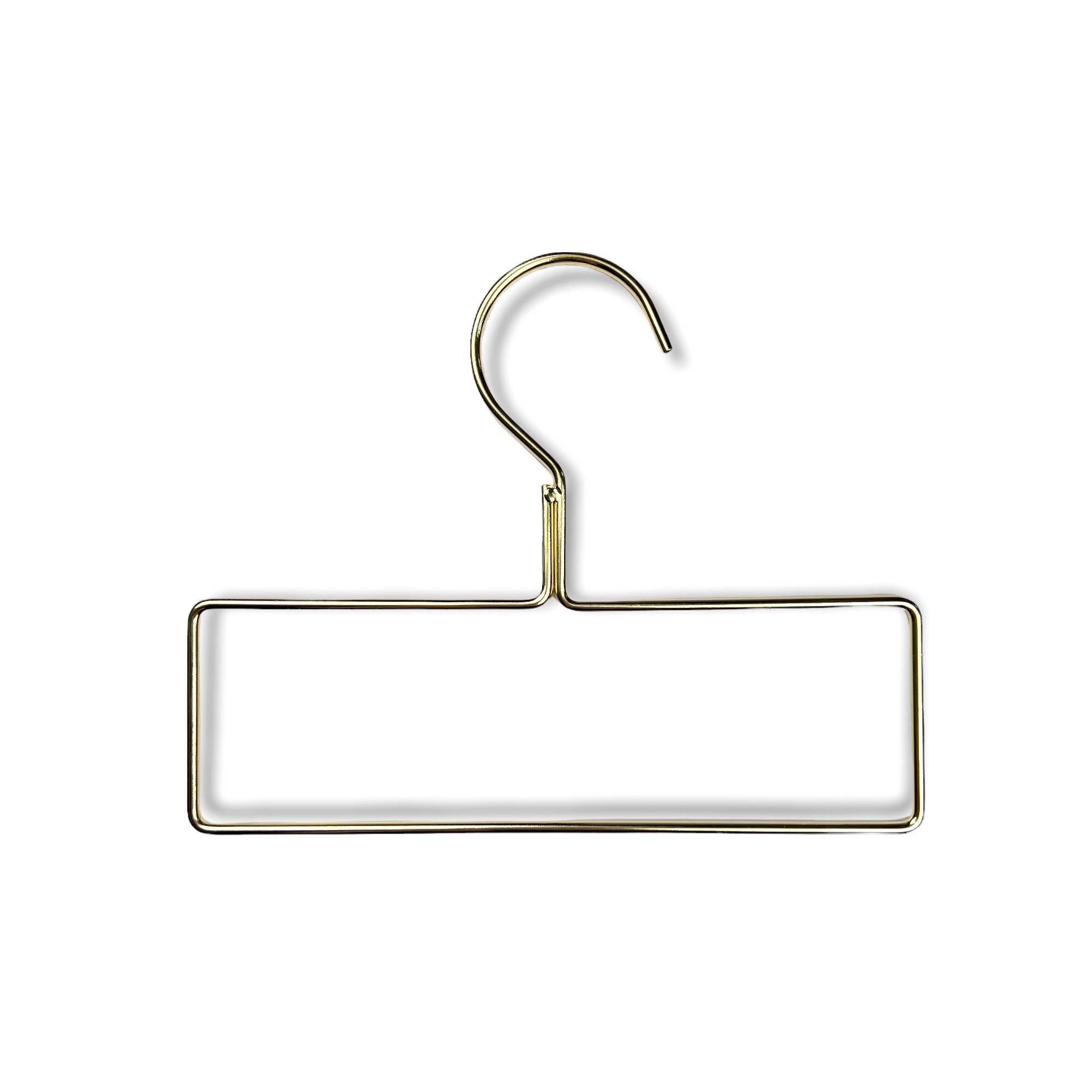 London Scarves – wholesale Clothes hangers – Rectangle Golden Scarf hanger1