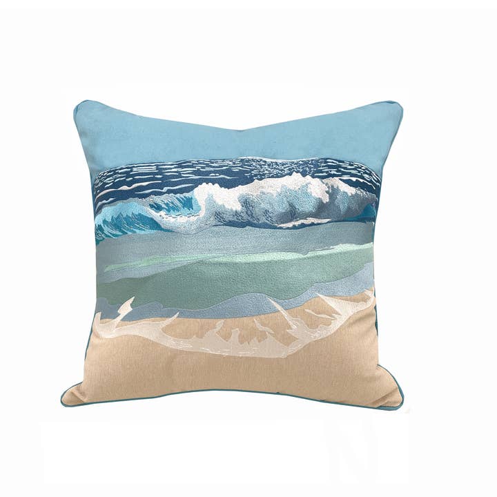 Rightside Design - Wholesale Throw/Decorative Pillow - Surf Breaker Indoor/Outdoor Throw Pillow
