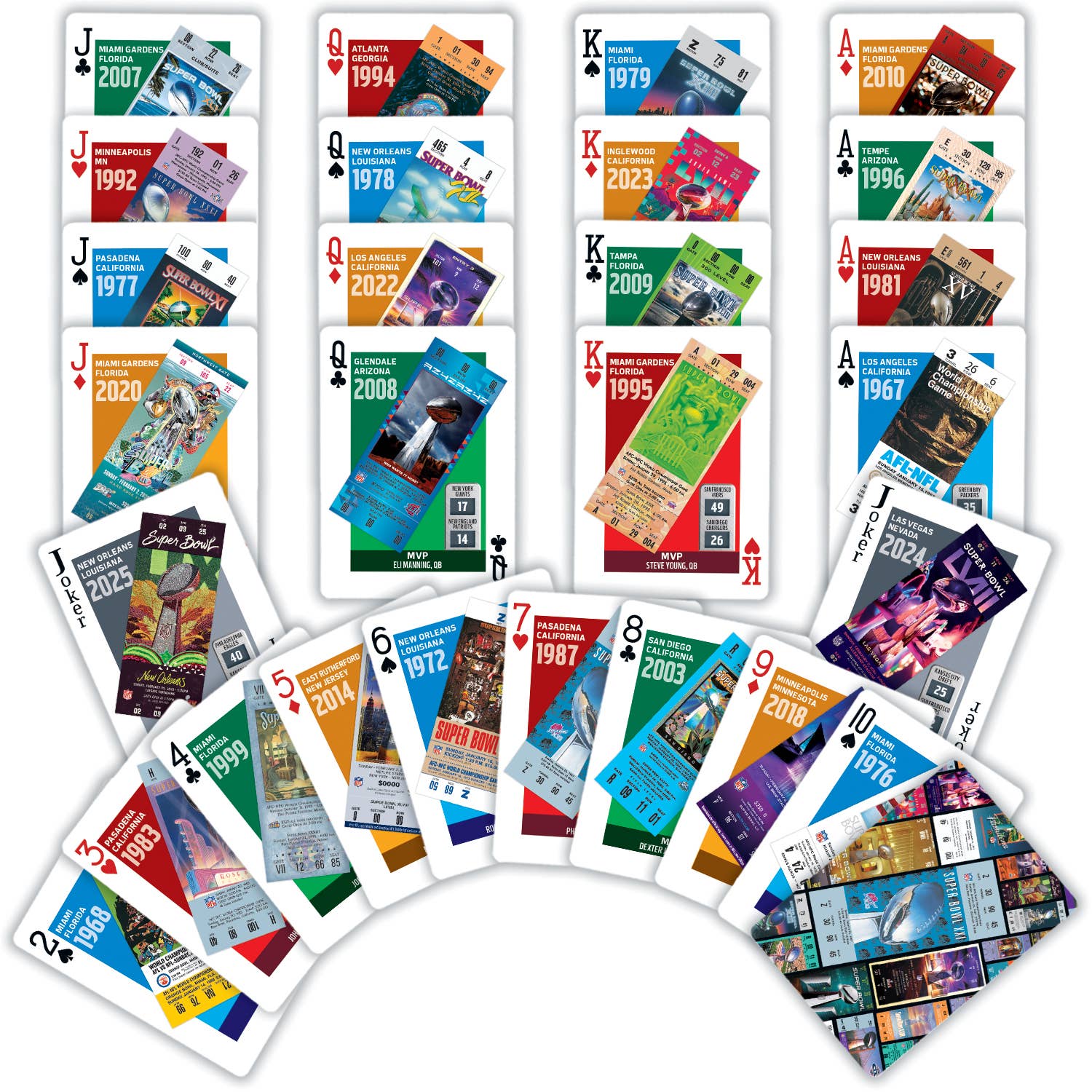 Masterpieces Puzzles - Vente Jeu de cartes - Cartes à jouer pour le Super Bowl de la NFL1