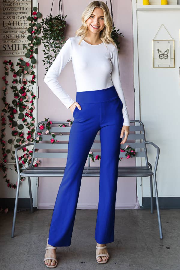 HEIMISH - Wholesale Pants - Women's - EP6717-10 FLARE PANTS WITH SIDE WAIST BAND AND POCKET15