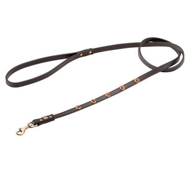 Dosha Dog - Wholesale Pet Collar - Dog - Pebbie Mini Dog Collar/Leash - Brown, Gold Sandstone