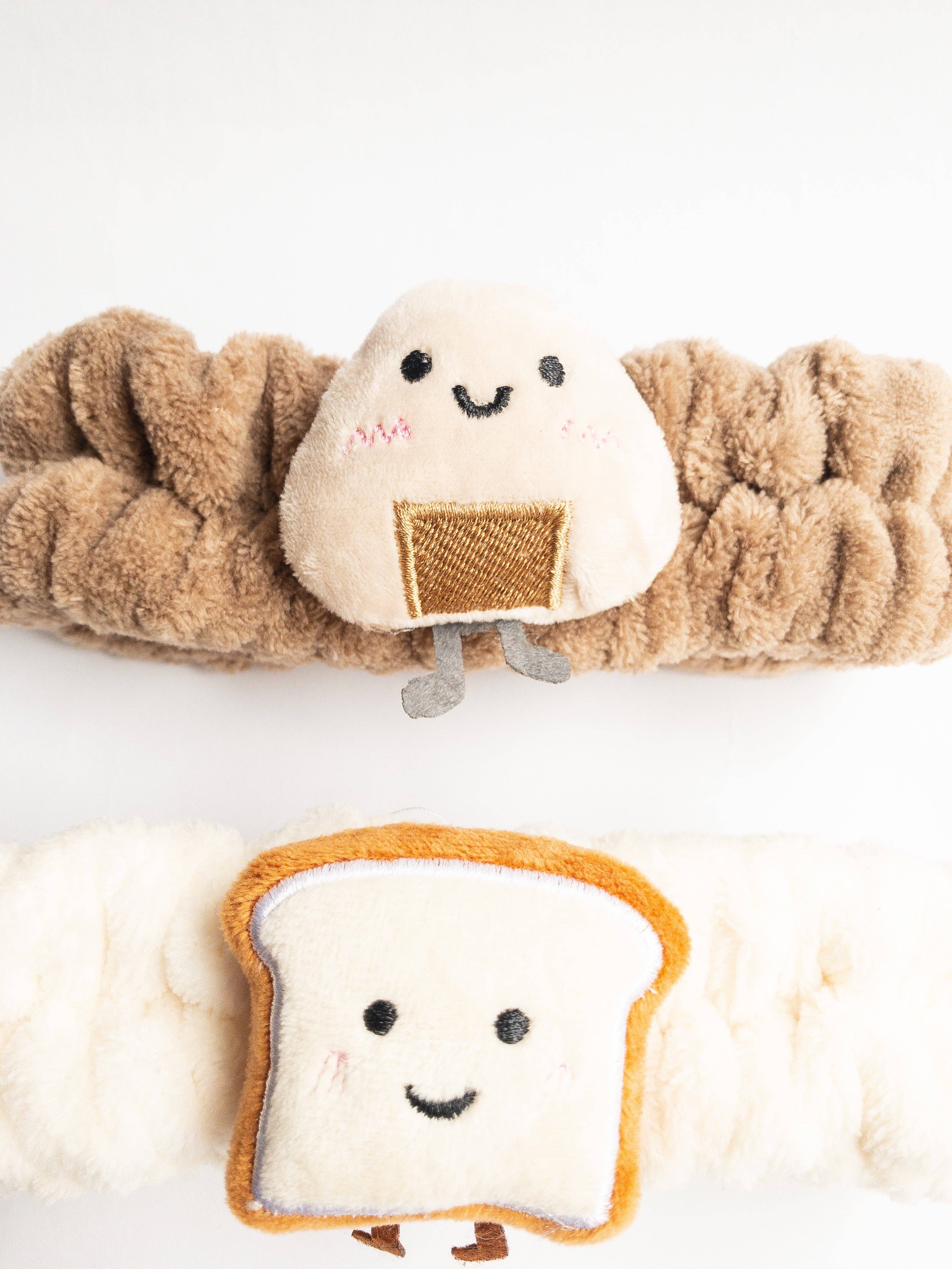 Eggy Cakes - Vente Bandeau pour le spa - Bandeau de spa en peluche Onigiri7