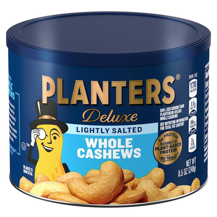 Planters Cajus Inteiros Deluxe Ligeiramente Salgados 12/8,5oz por atacado de L&F Universal Goods