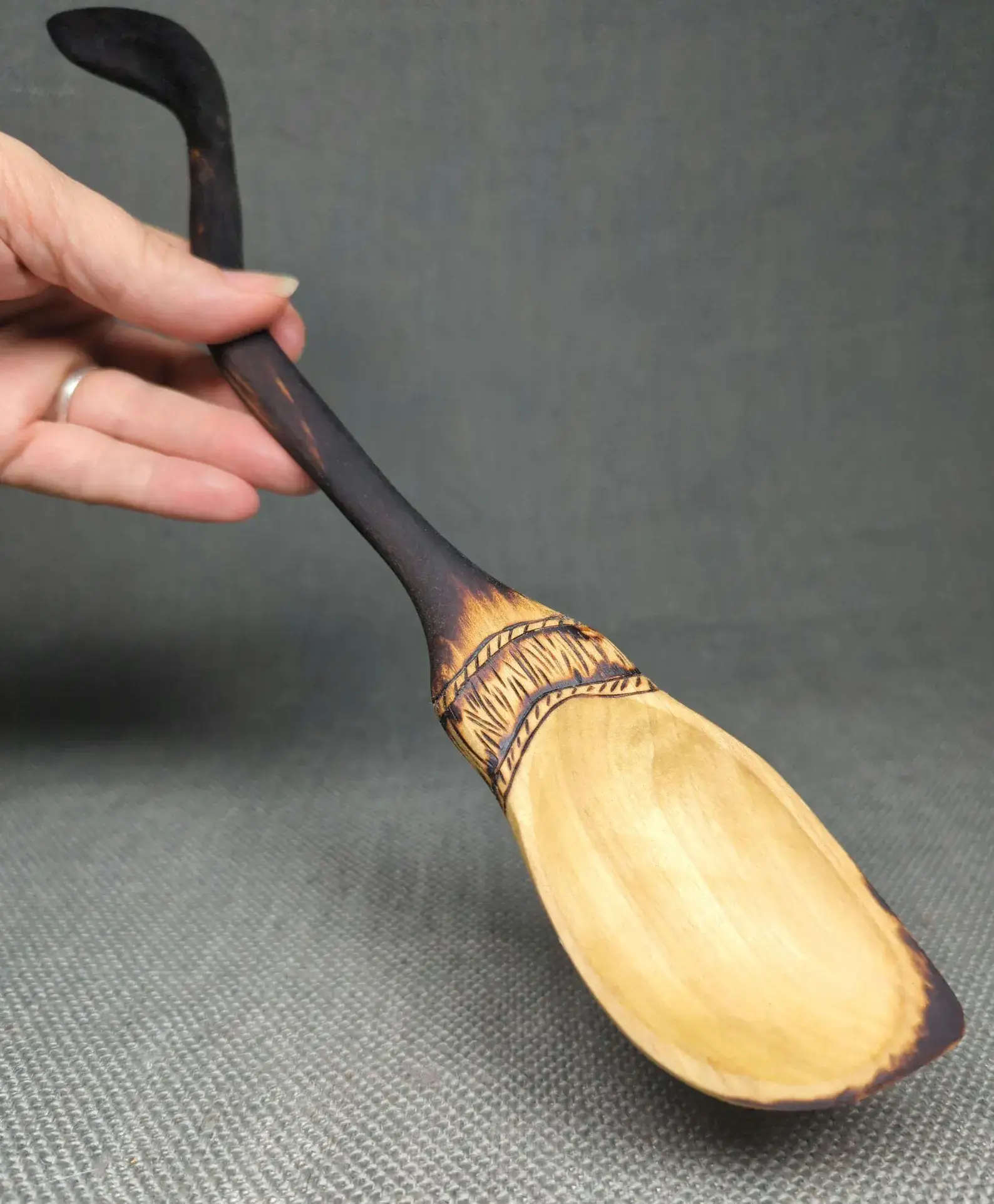 Chaos Woods - Wholesale Kitchen Spoon - Witch Broom Spoon - Hand carved Poplar wood for cooking10