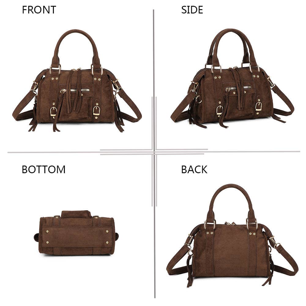 Gallantry – wholesale Shoulder bag – women's – Skyla Small Golden Suede16