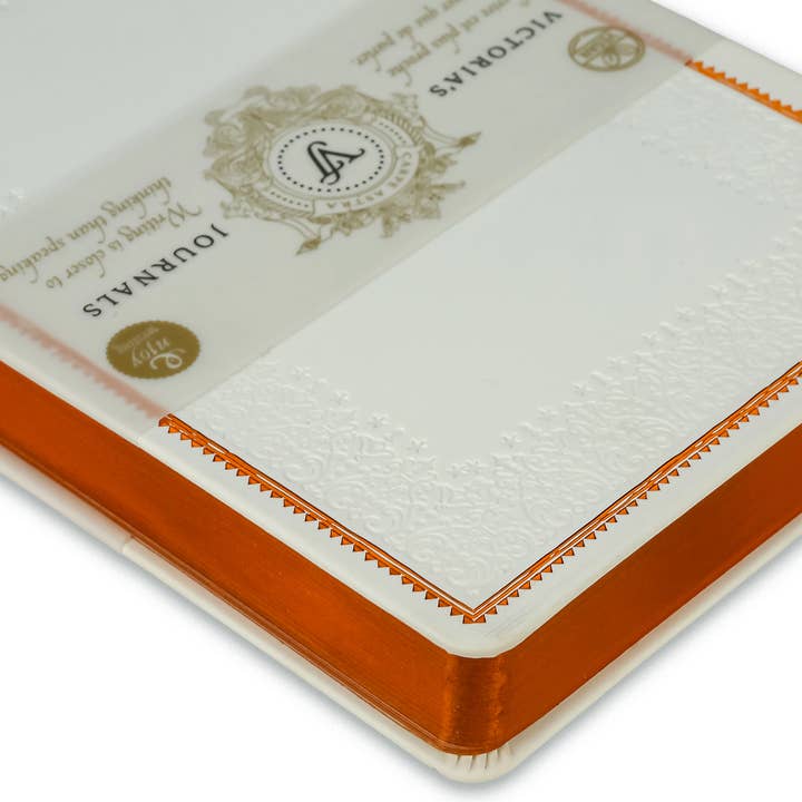 Victoria's Journals - Wholesale Journal/diary - Victorian White Lily Journal – Lined Vintage Hardcover Diary3