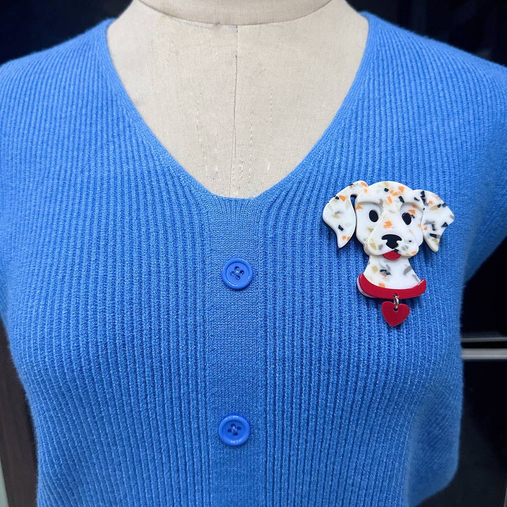 Ole – alfinete de lapela por atacado – Broche de Acrílico com Forma de Cão Dálmata6