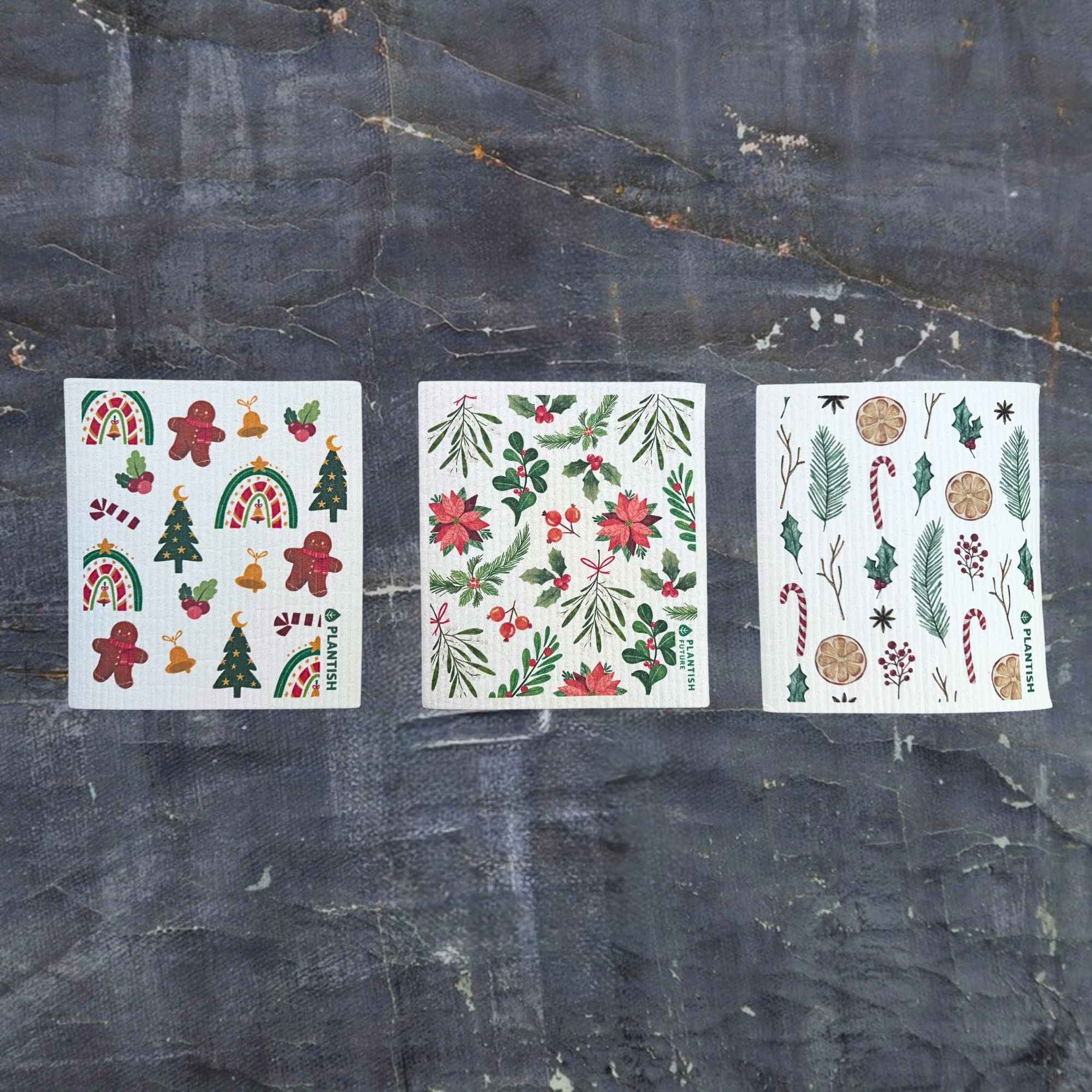 Plantish - Wholesale Dishcloth - Holiday Boulevard - Swedish Sponge Cloth1
