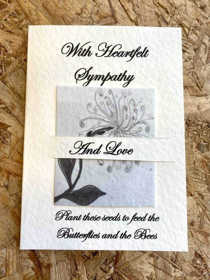 Sympathy - Heartfelt - pack of 4 for wholesale by Our Little Seed Company