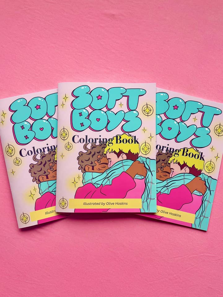 Soft Boys, Trans-Masculine Coloring Book (Digital Download) for wholesale by SoftBoysClub
