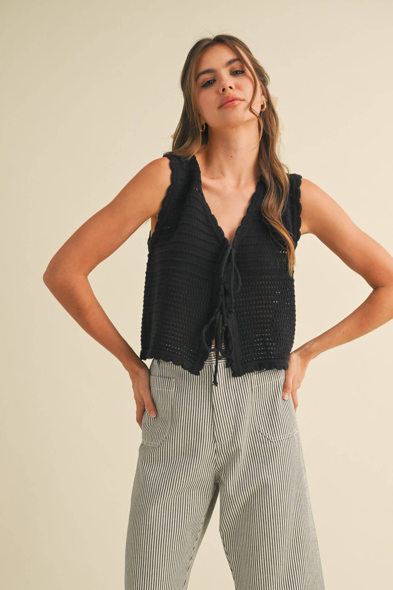 &MERCI – wholesale Tröjväst – Dam – TIE FRONT TRÖJVÄST MSW1087215