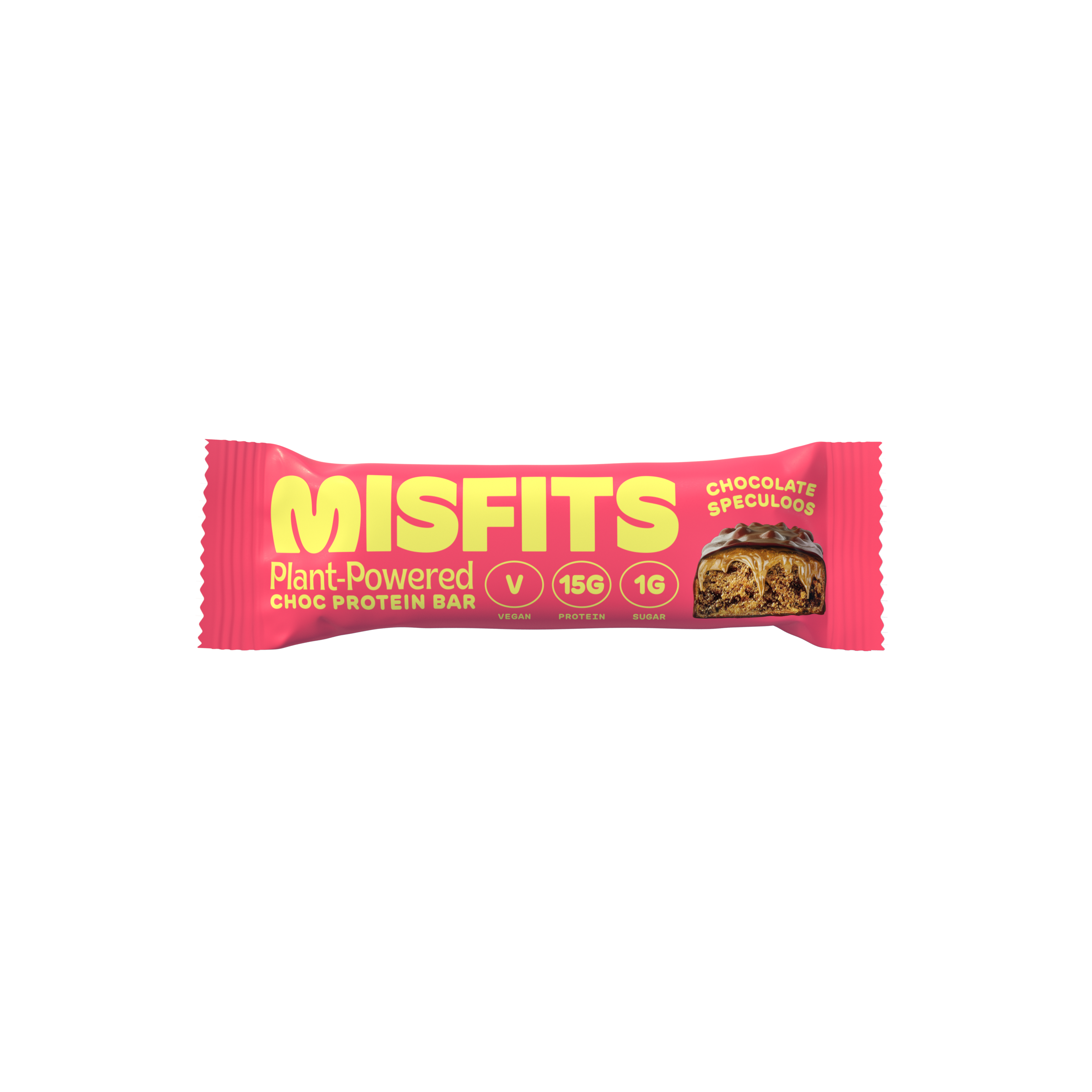 Misfits Health – wholesale Snack bar – Speculoos Vegan Protein Bar1