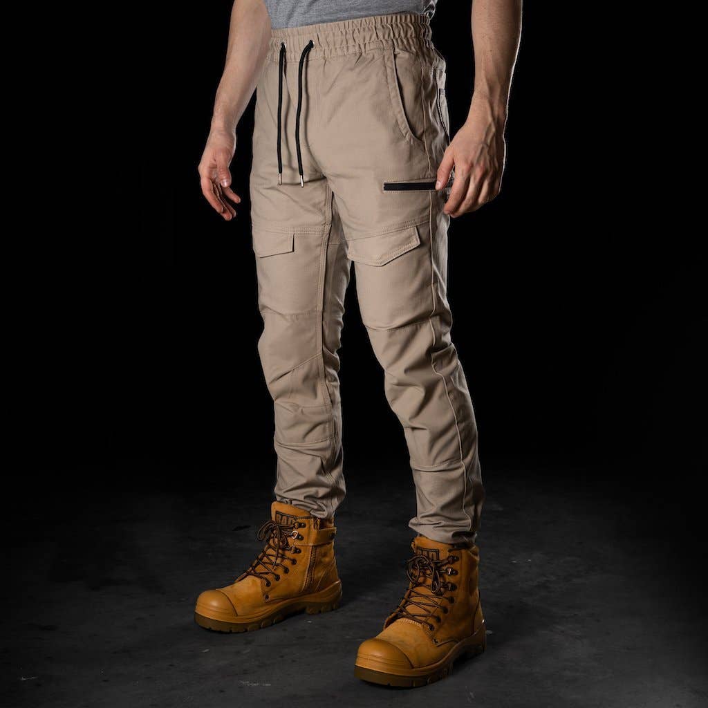 BAD WORKWEAR - Wholesale Pants - Men's - BAD SAVIOUR™ CUFFED ELASTIC WAIST WORK PANTS1