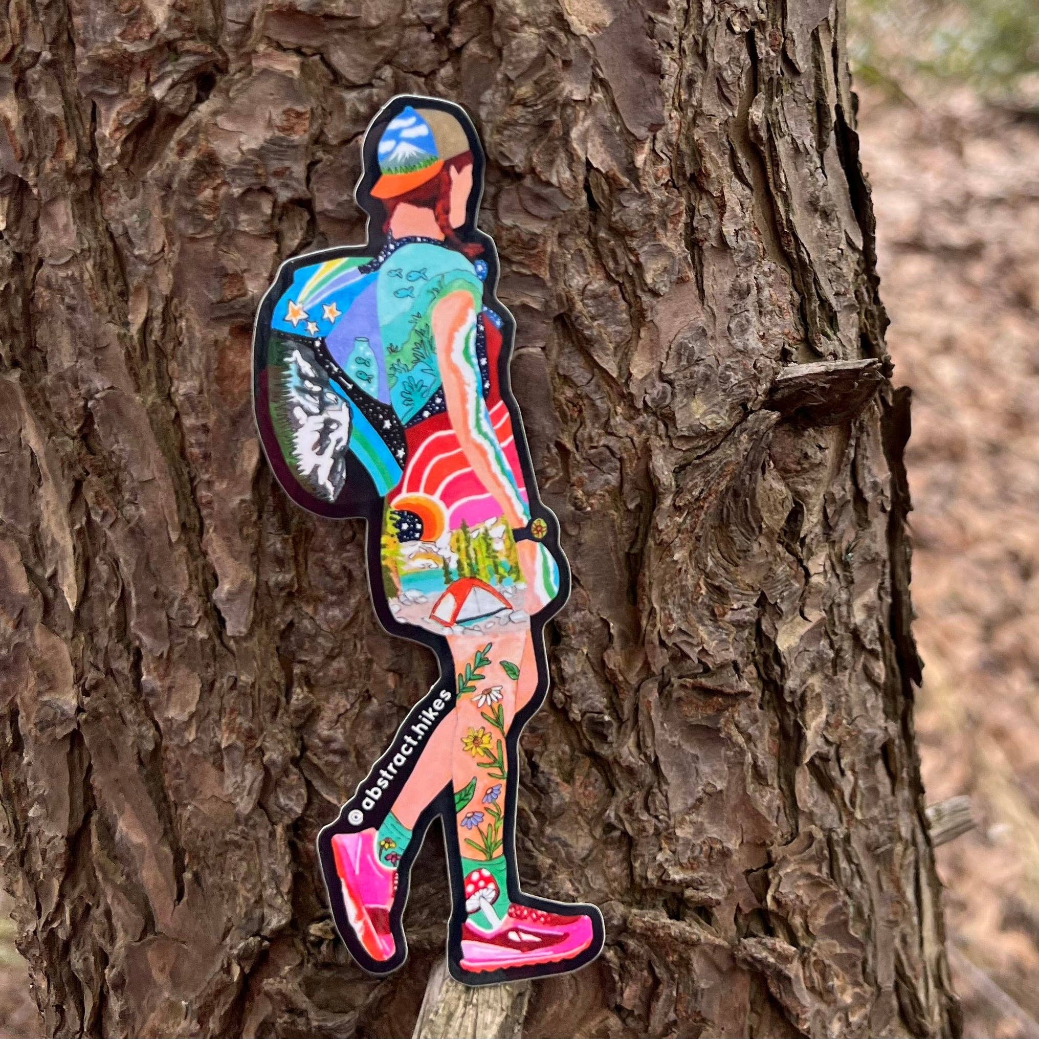 Abstract Hikes - Wholesale Sticker - Hiking Sticker: "Ella"3