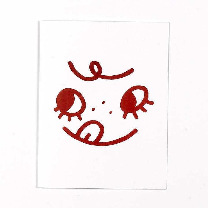 Badge Bomb - Venta al por mayor Tarjetas de felicitación - Tarjeta de felicitación Tasty Face por el martes Bassen