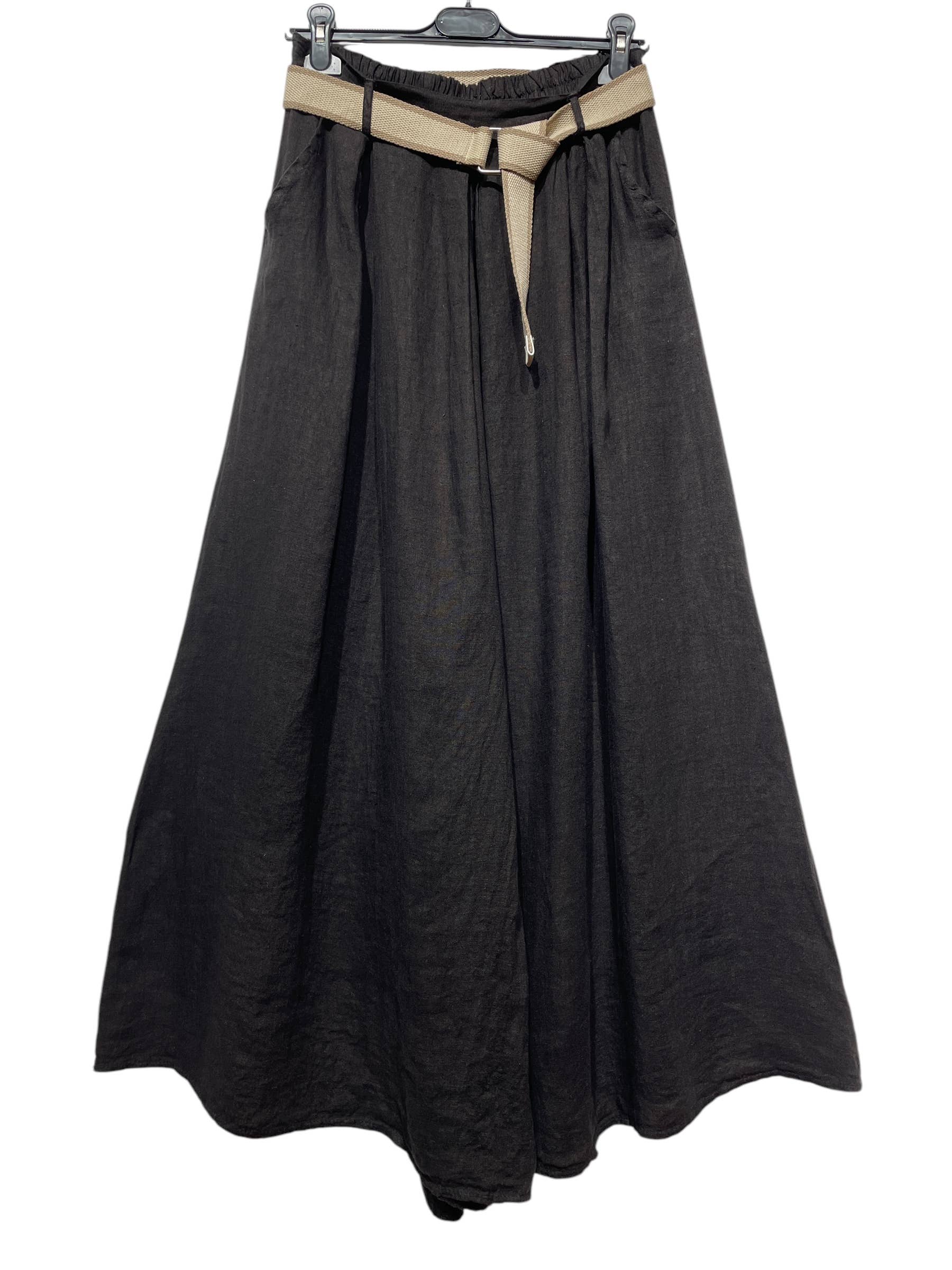 LINEN & COTTON HOUSE - Wholesale Pants - Women's - 22503 100% LINEN TROUSERS WITH BELT AND POCKETS7